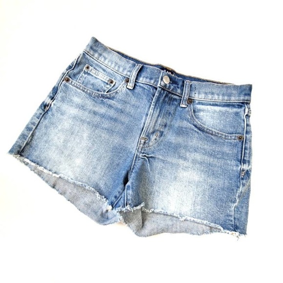 Gap 26 Denim Cut Off Shorts 26 /2.5" Medium Wash Distressed - Picture 1 of 5